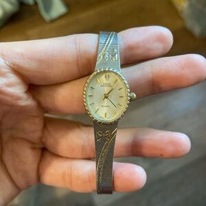 dainty vintage silver watch